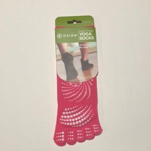 Gaiam Yoga Socks / Super Grippy / All Grip-No Slip (hot pink)